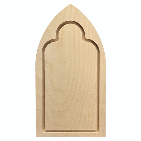 Trekell Router Shop; Trekell Gothic Arch Floater Panel - Wooden Painting Canvas + Frame; Category:Paint Brushes; Image:1